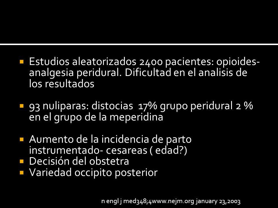 Aumento de la incidencia de parto instrumentado- cesareas ( edad )