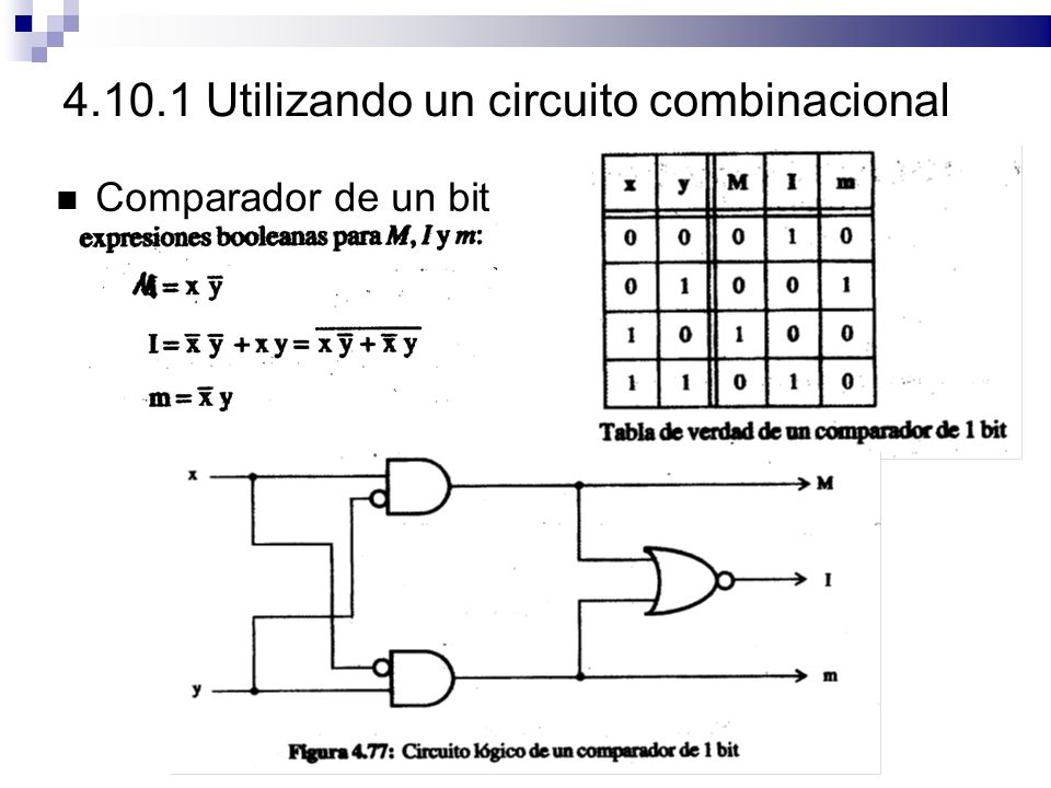 Utilizando un circuito combinacional