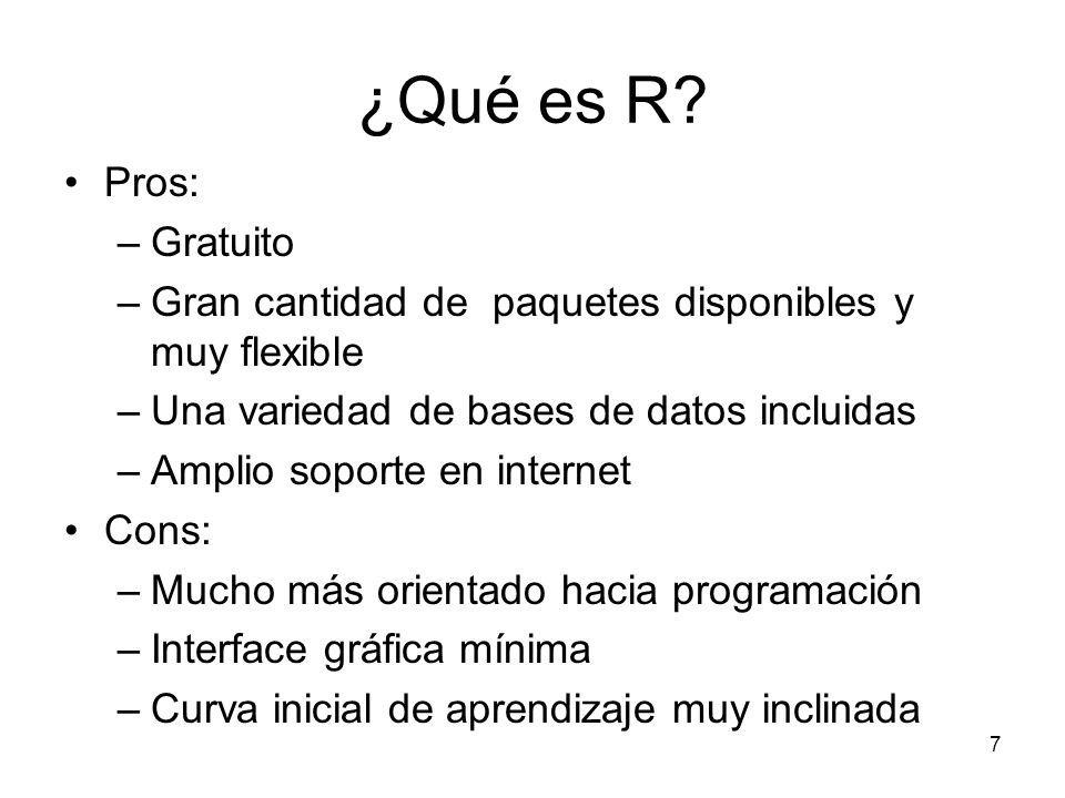 ¿Qué es R Pros: Gratuito