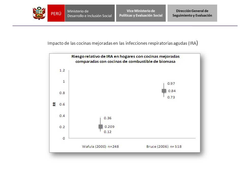 Impacto de las cocinas mejoradas en las infecciones respiratorias agudas (IRA) -