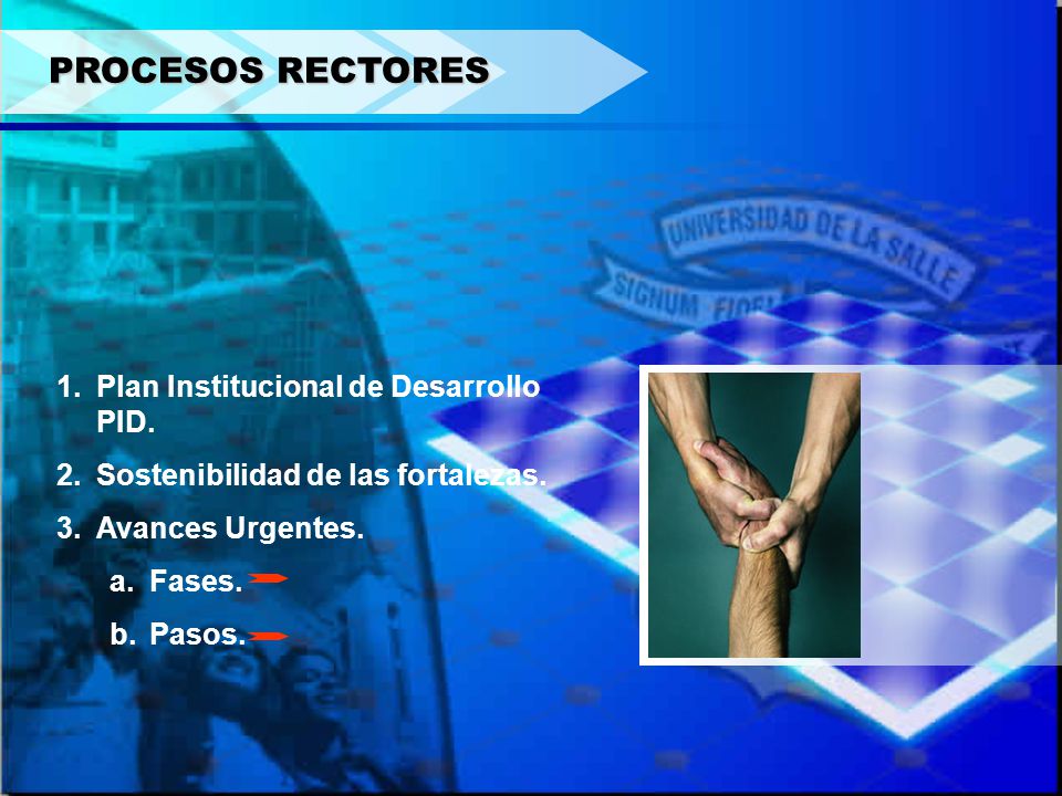 PROCESOS RECTORES Plan Institucional de Desarrollo PID.