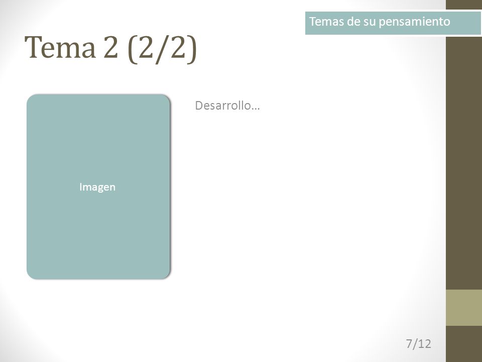 Temas de su pensamiento