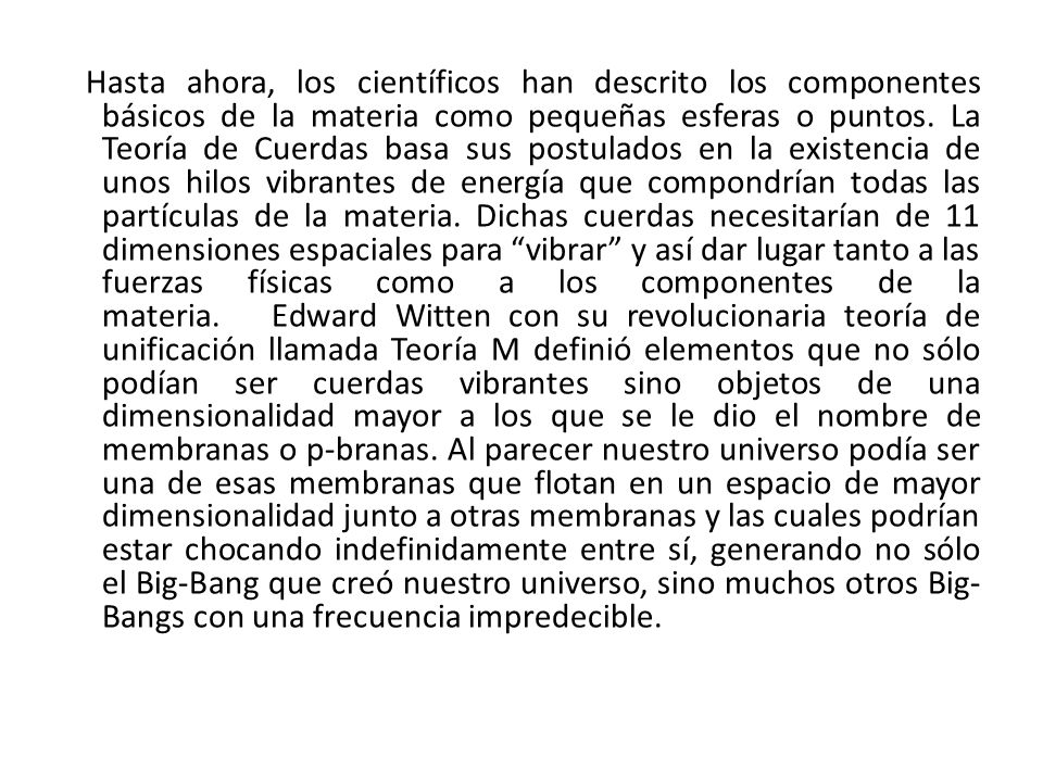 Hasta ahora, los científicos han descrito los componentes básicos de la materia como pequeñas esferas o puntos.