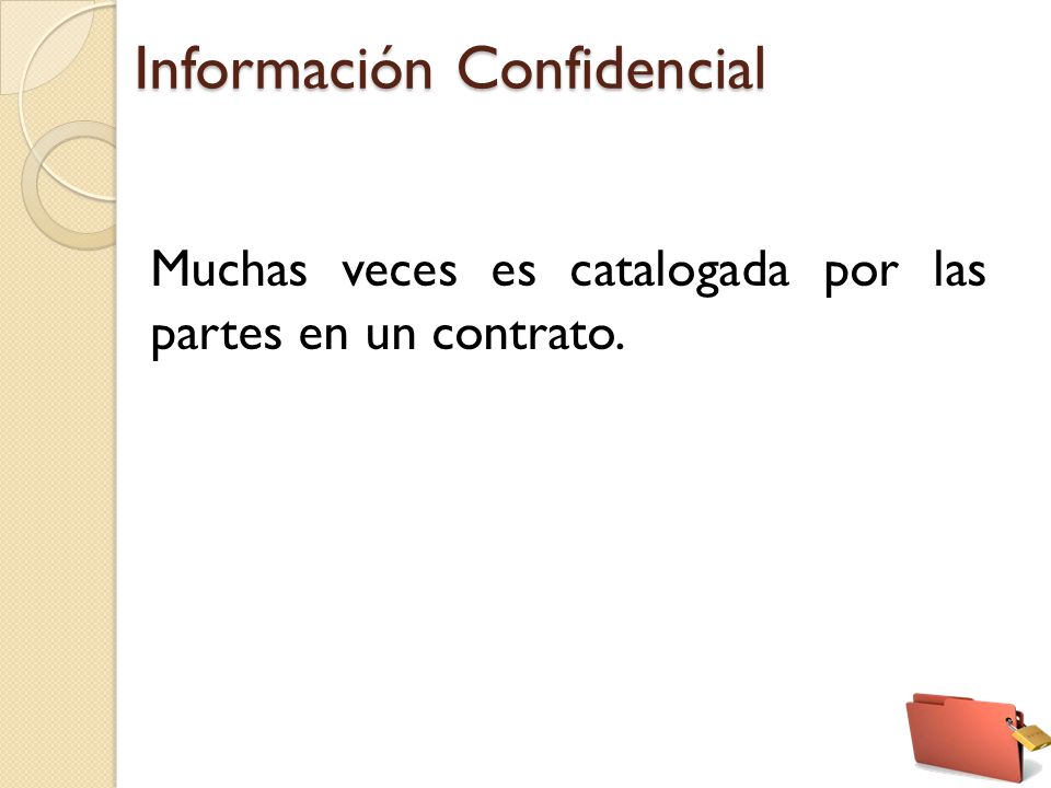 Información Confidencial