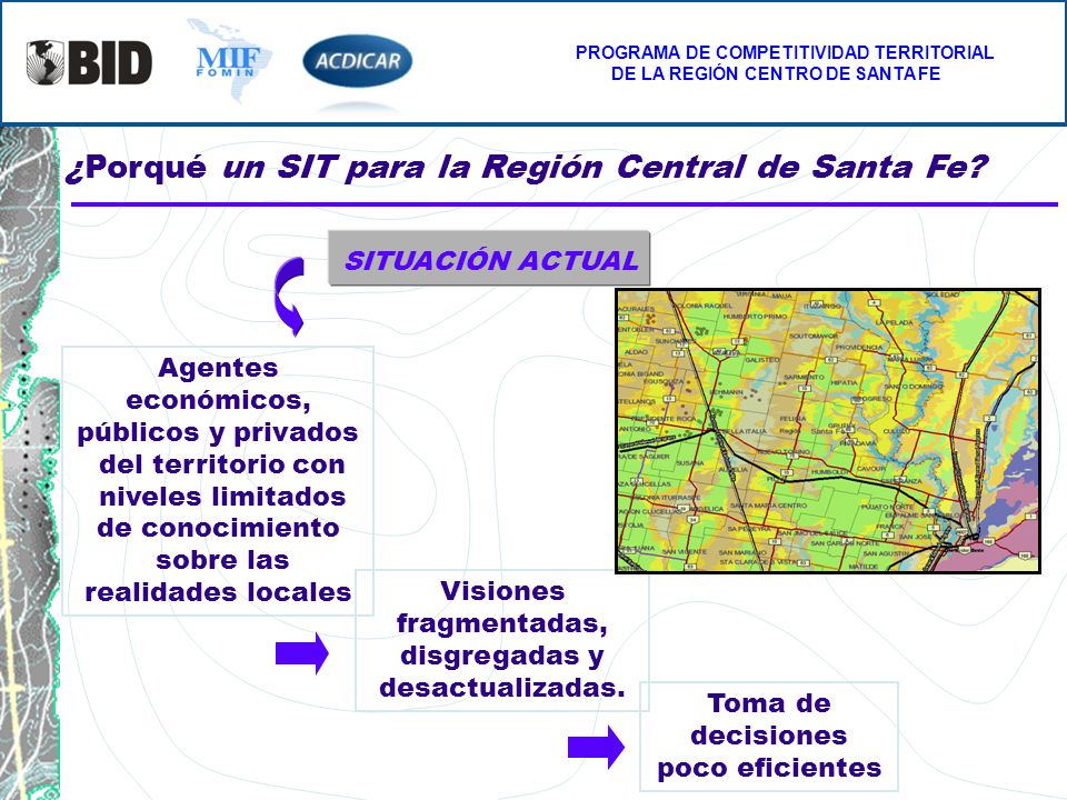 ¿Porqué un SIT para la Región Central de Santa Fe