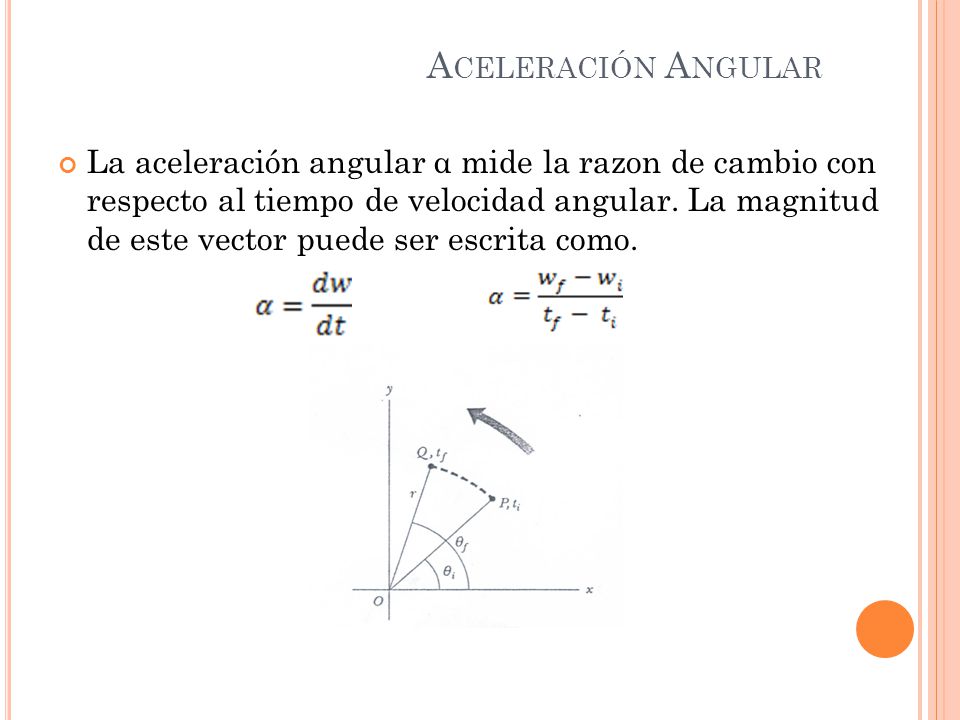 Aceleración Angular