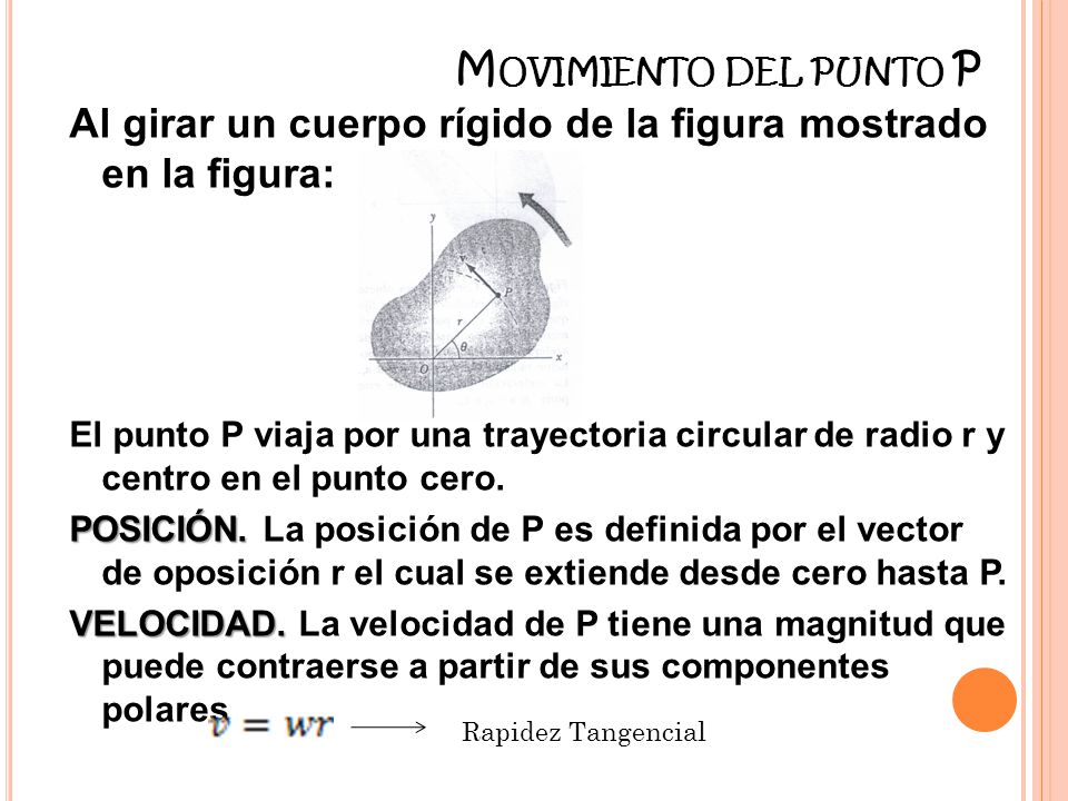 Al girar un cuerpo rígido de la figura mostrado en la figura:
