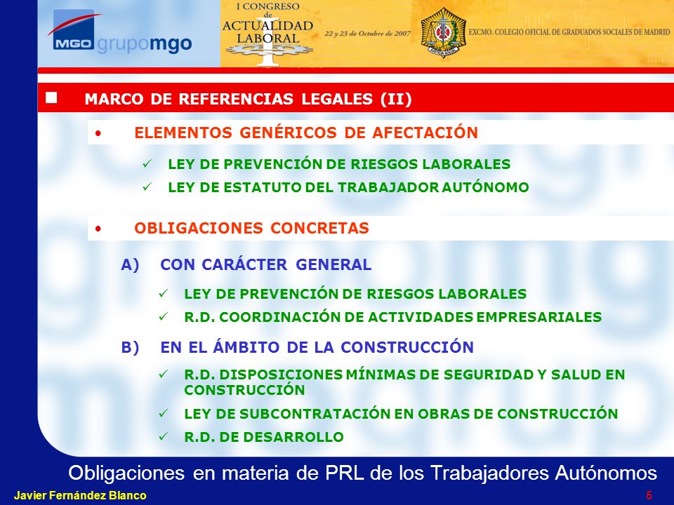 MARCO DE REFERENCIAS LEGALES (II)