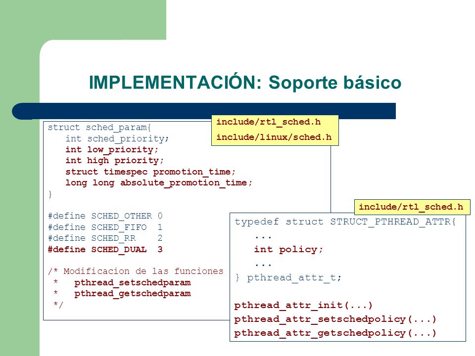 IMPLEMENTACIÓN: Soporte básico