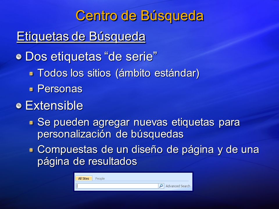 Centro de Búsqueda Etiquetas de Búsqueda Dos etiquetas de serie