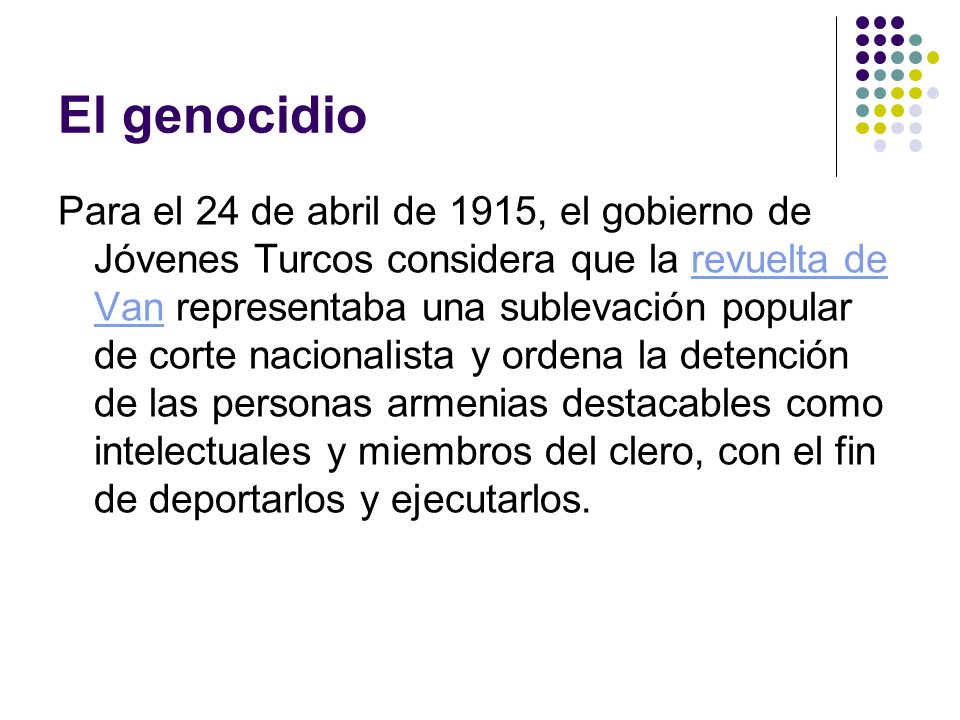 El genocidio