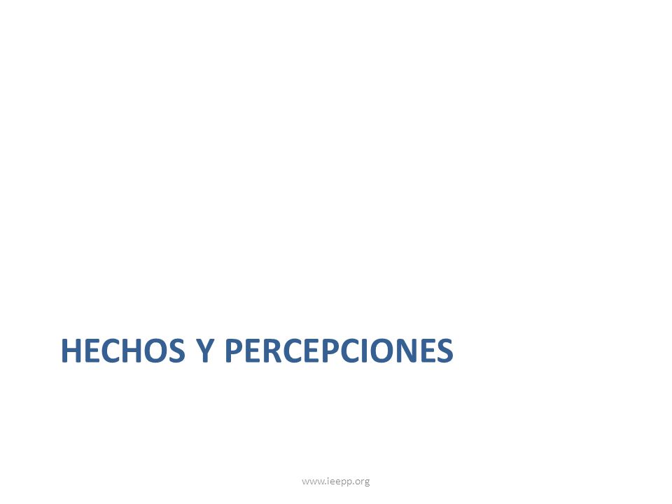 Hechos y percepciones