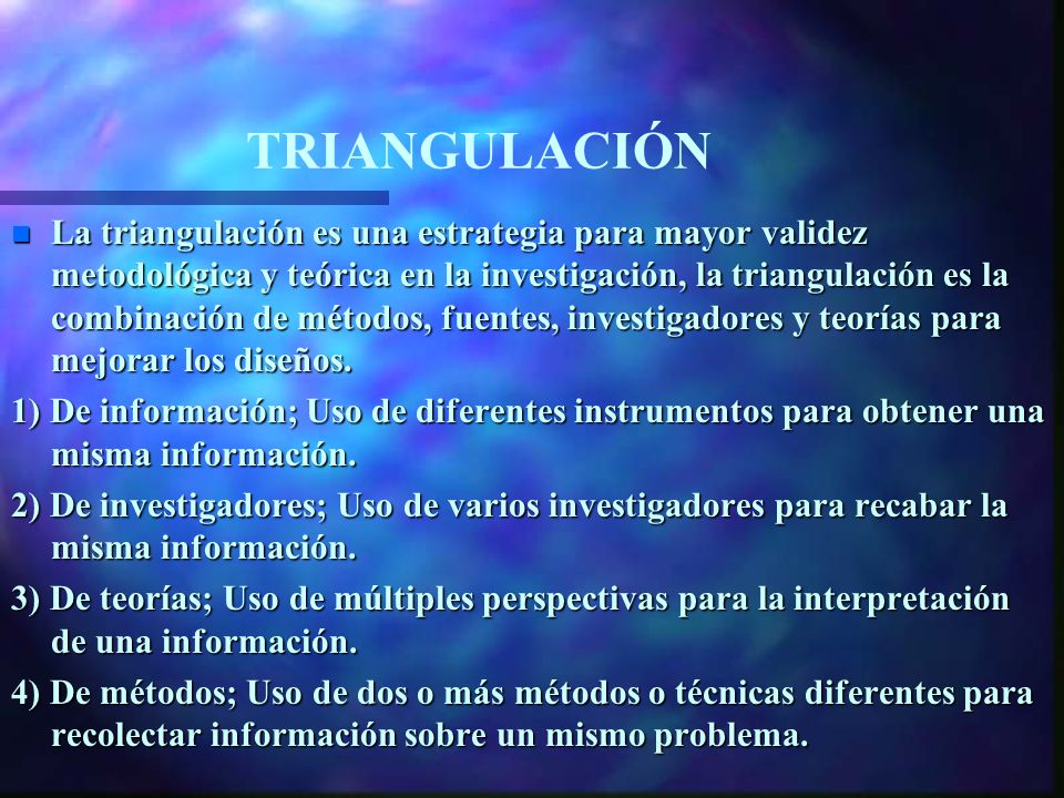 TRIANGULACIÓN