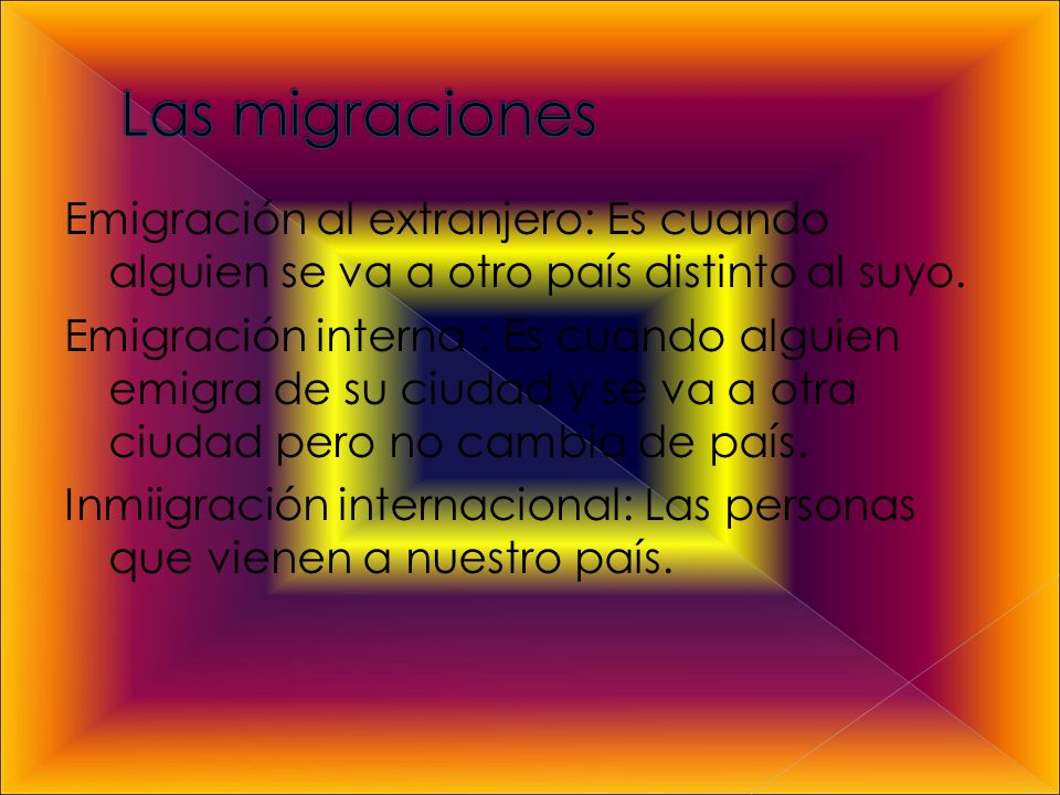 Las migraciones