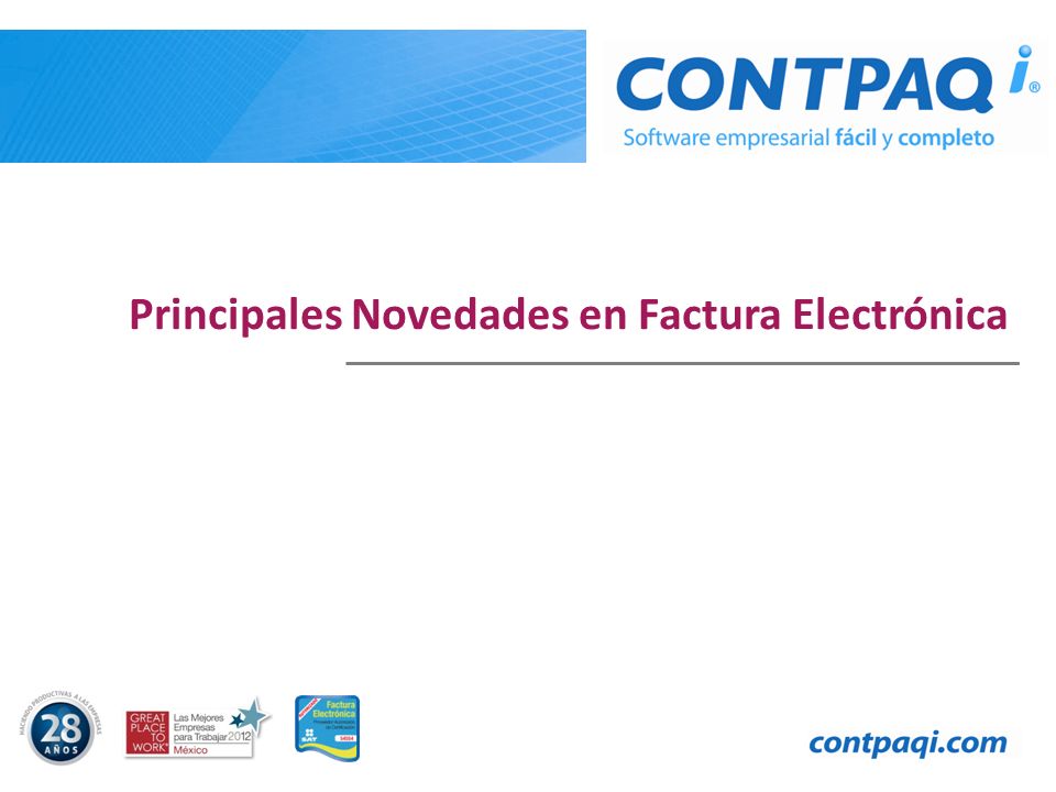 Principales Novedades en Factura Electrónica