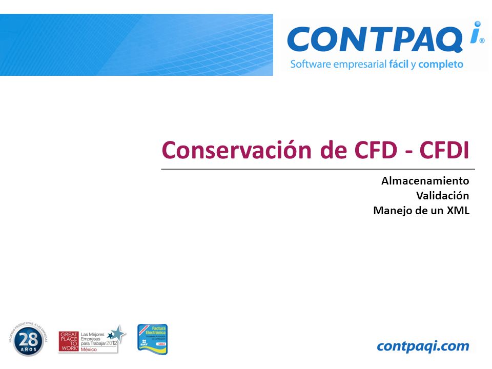 Conservación de CFD - CFDI