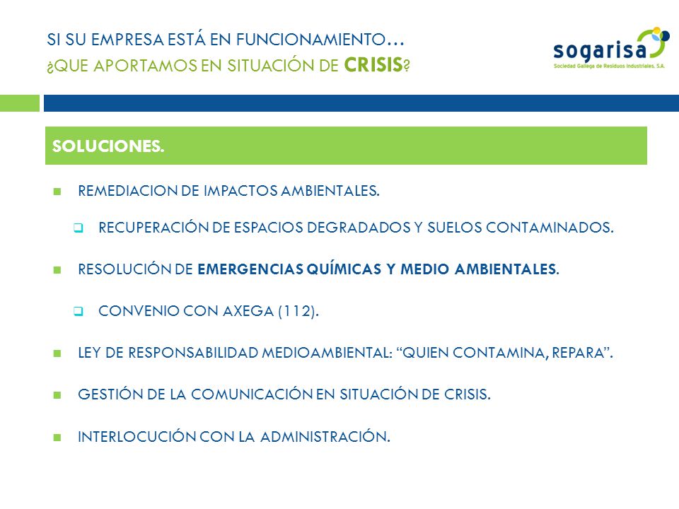 SI SU EMPRESA ESTÁ EN FUNCIONAMIENTO… ¿QUE APORTAMOS EN SITUACIÓN DE CRISIS