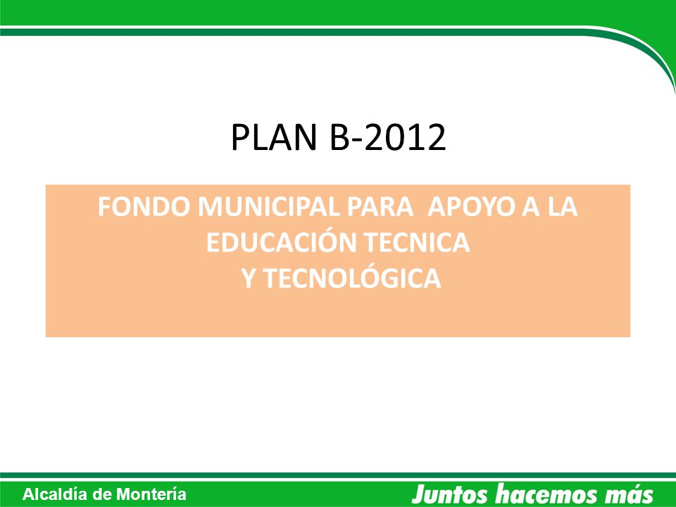 FONDO MUNICIPAL PARA APOYO A LA EDUCACIÓN TECNICA