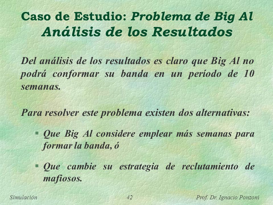 Caso de Estudio: Problema de Big Al Análisis de los Resultados