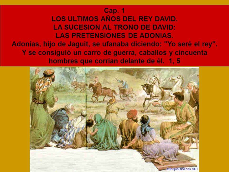 LOS ULTIMOS AÑOS DEL REY DAVID. LA SUCESION AL TRONO DE DAVID: