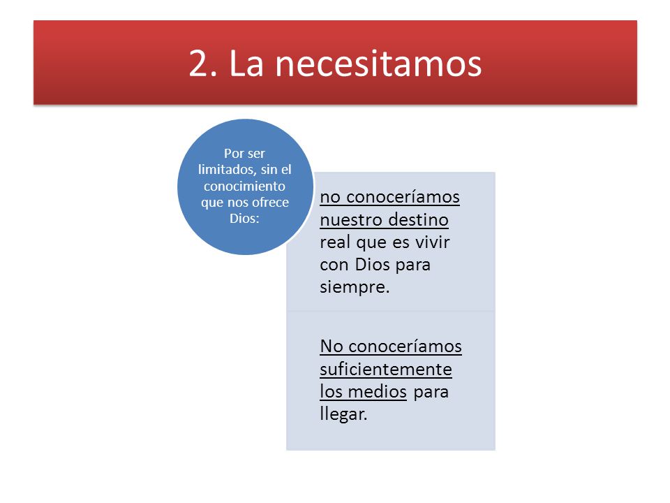 Por ser limitados, sin el conocimiento que nos ofrece Dios: