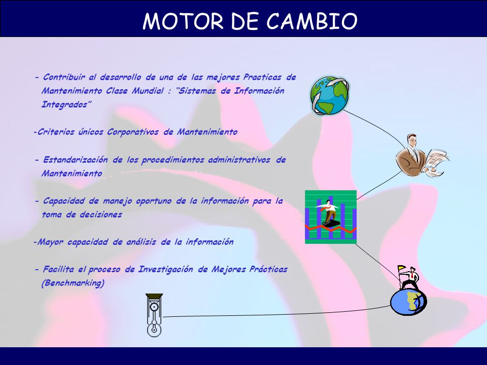 MOTOR DE CAMBIO - Contribuir al desarrollo de una de las mejores Practicas de. Mantenimiento Clase Mundial : Sistemas de Información.