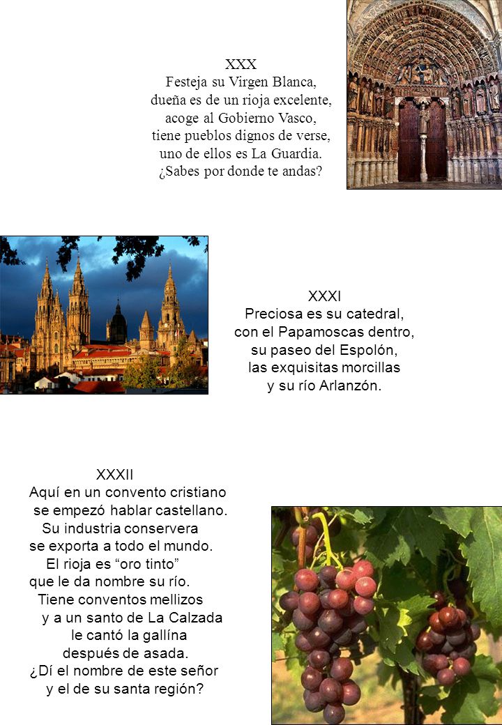 Festeja su Virgen Blanca, dueña es de un rioja excelente,