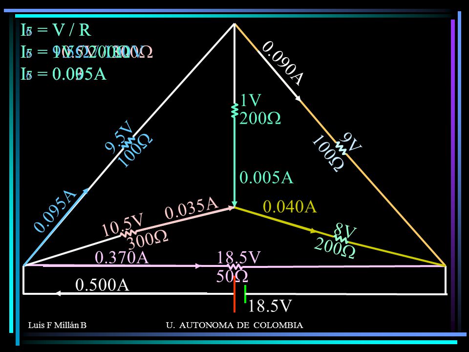 I5 = V / R I5 = 10.5V / 300W I5 = 0.035A