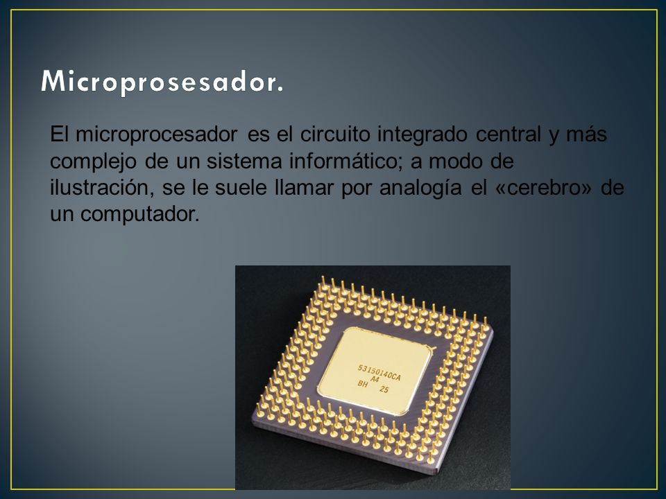 Microprosesador.