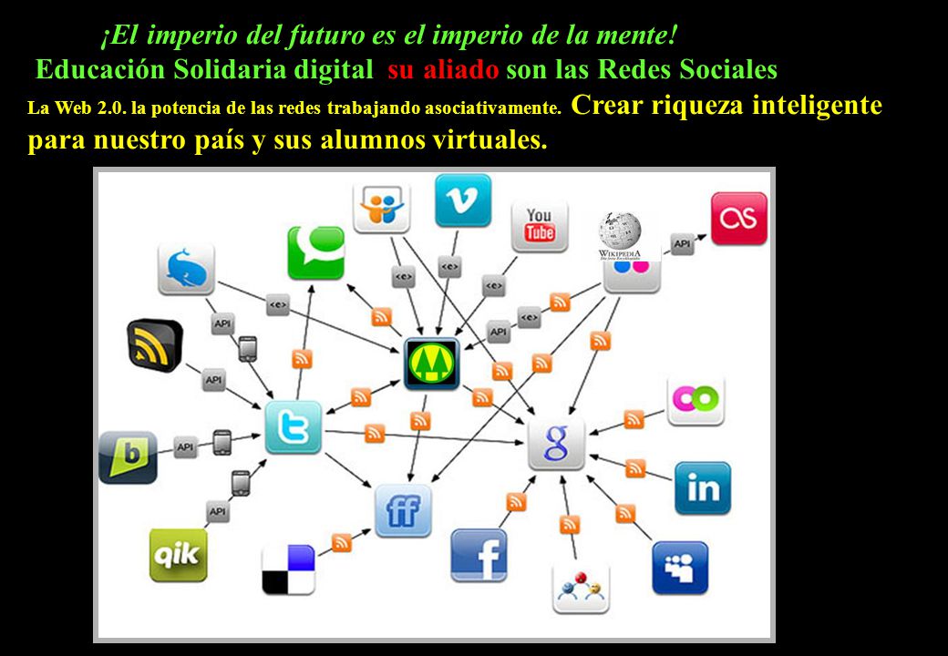 ¡El imperio del futuro es el imperio de la mente!