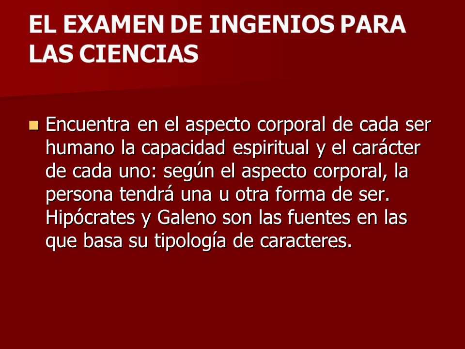 EL EXAMEN DE INGENIOS PARA LAS CIENCIAS