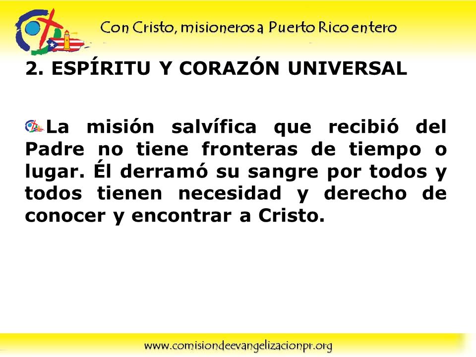2. ESPÍRITU Y CORAZÓN UNIVERSAL