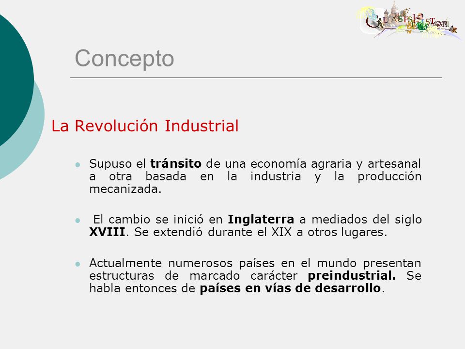Concepto La Revolución Industrial