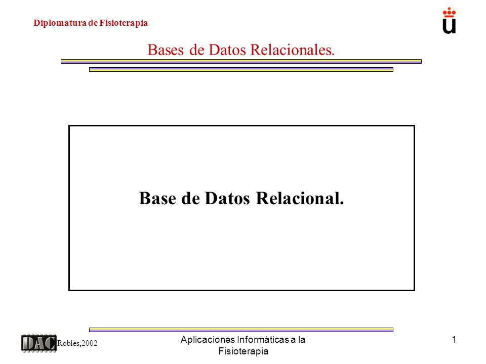 Base de Datos Relacional.