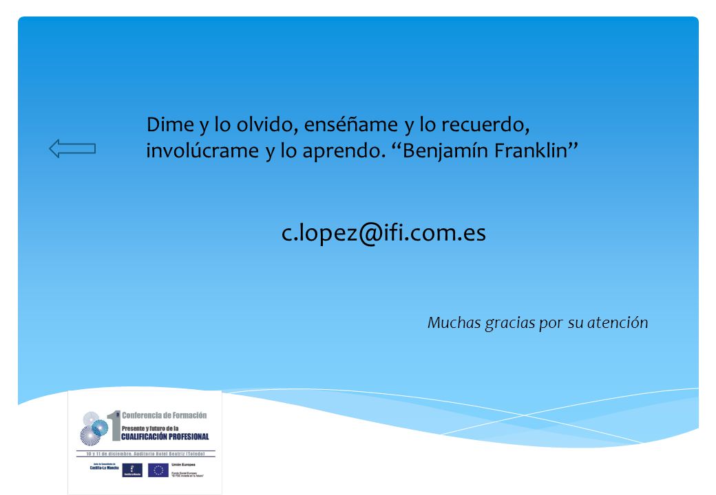 Dime y lo olvido, enséñame y lo recuerdo, involúcrame y lo aprendo