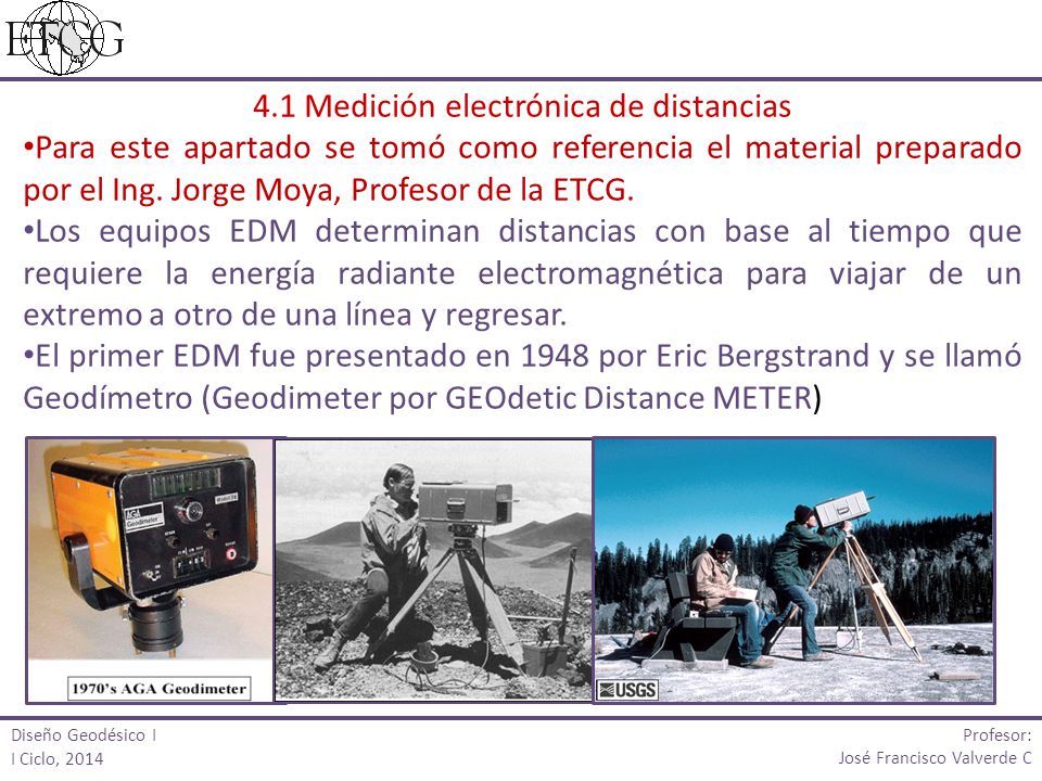 4.1 Medición electrónica de distancias