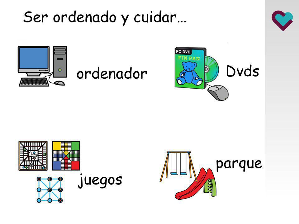 Ser ordenado y cuidar… Dvds ordenador parque juegos