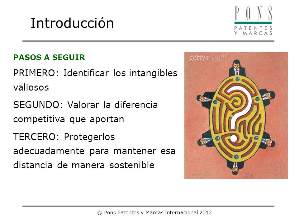 © Pons Patentes y Marcas Internacional 2012