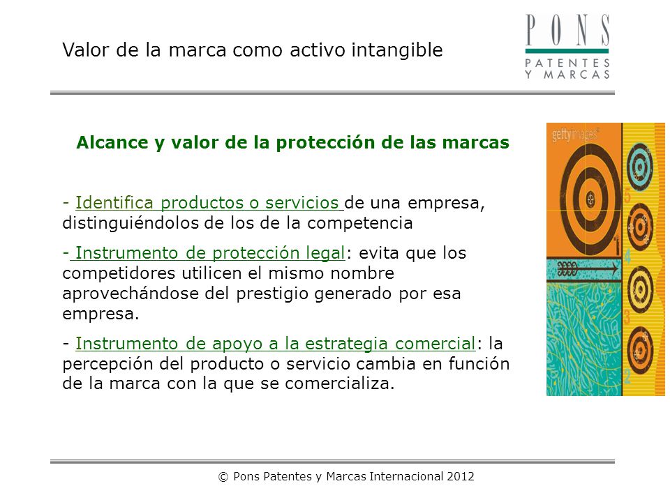 Alcance y valor de la protección de las marcas