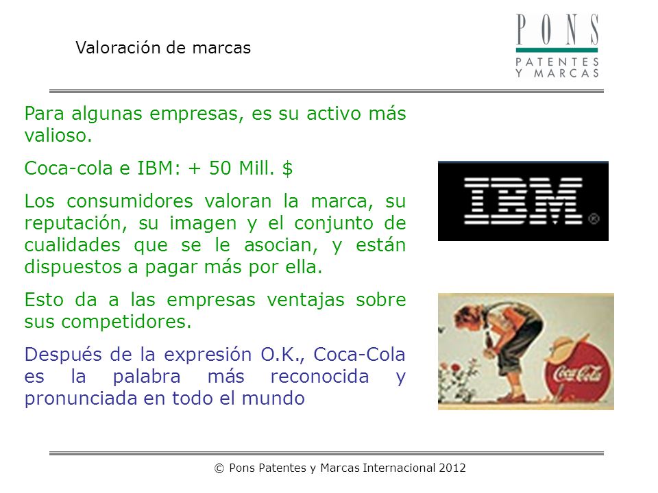 © Pons Patentes y Marcas Internacional 2012