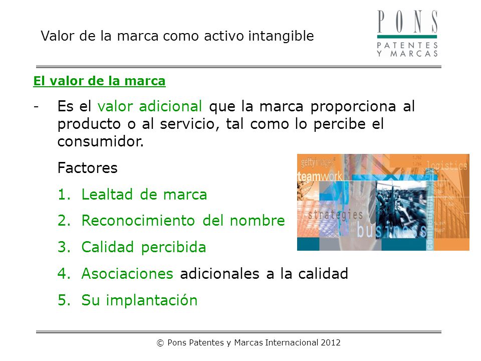 © Pons Patentes y Marcas Internacional 2012