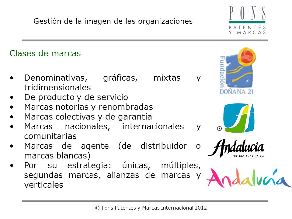© Pons Patentes y Marcas Internacional 2012
