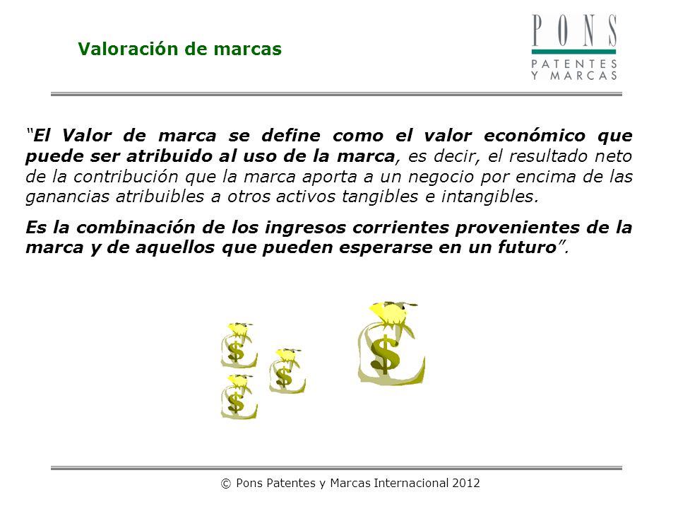 © Pons Patentes y Marcas Internacional 2012