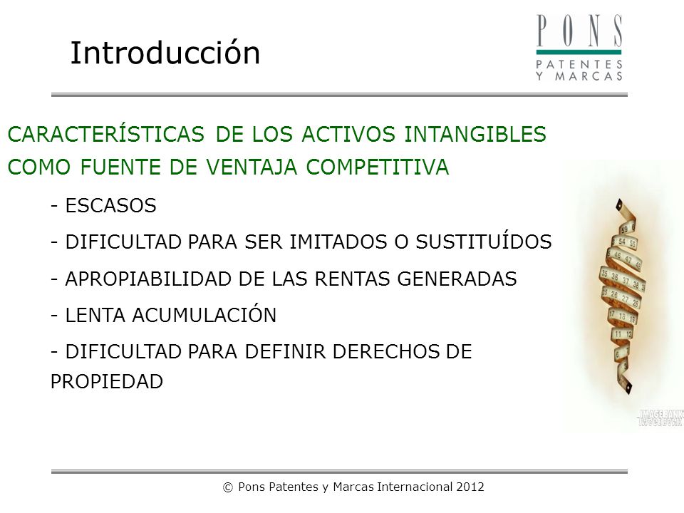 © Pons Patentes y Marcas Internacional 2012