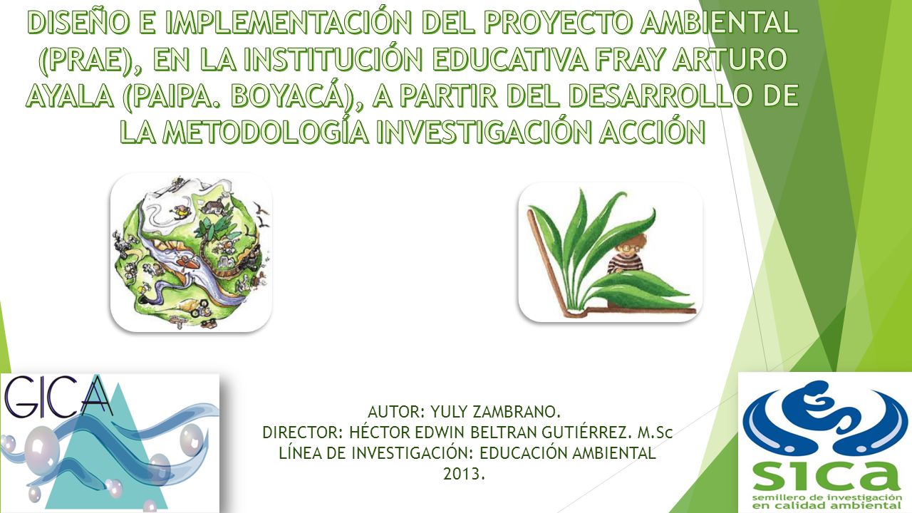 DISEÑO E IMPLEMENTACIÓN DEL PROYECTO AMBIENTAL (PRAE), EN LA INSTITUCIÓN EDUCATIVA FRAY ARTURO AYALA (PAIPA. BOYACÁ), A PARTIR DEL DESARROLLO DE LA METODOLOGÍA INVESTIGACIÓN ACCIÓN