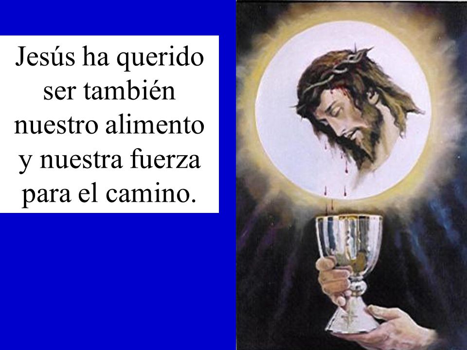 Jesús ha querido ser también nuestro alimento y nuestra fuerza para el camino.