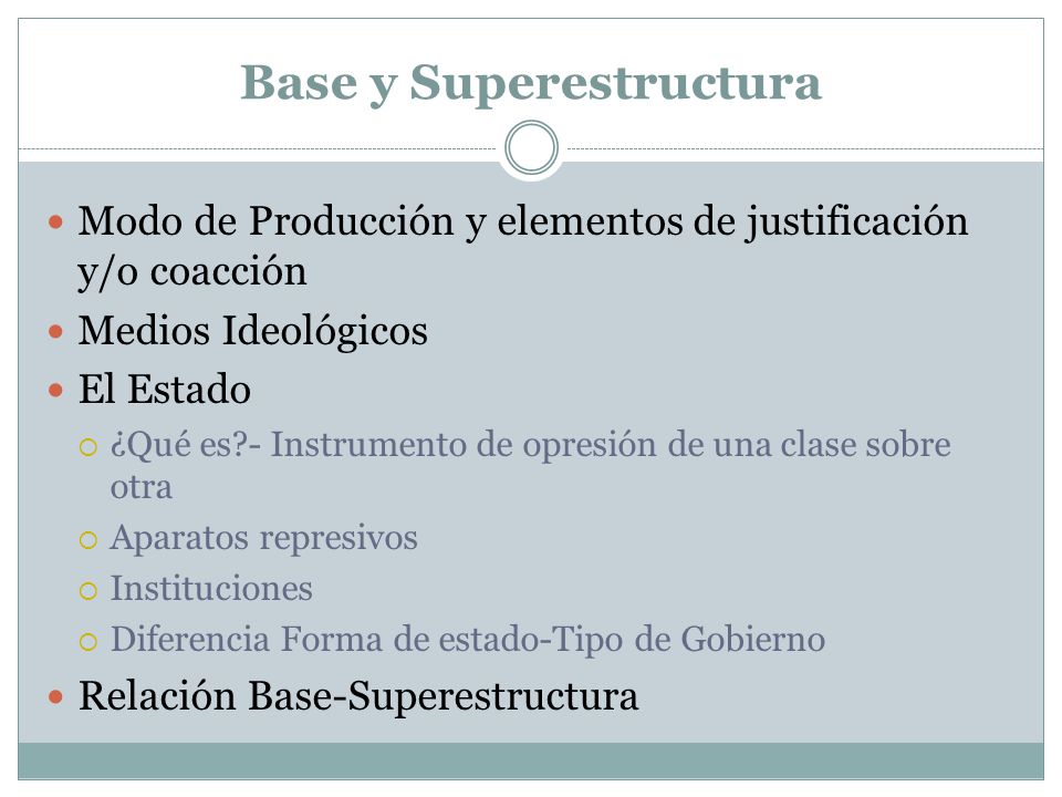 Base y Superestructura