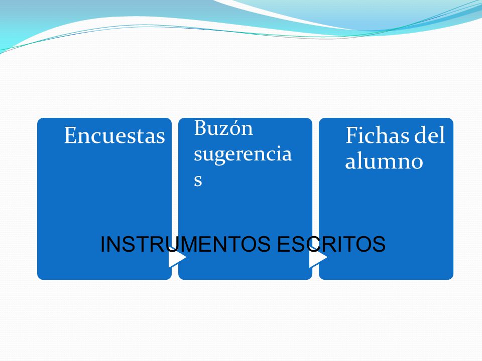 INSTRUMENTOS ESCRITOS