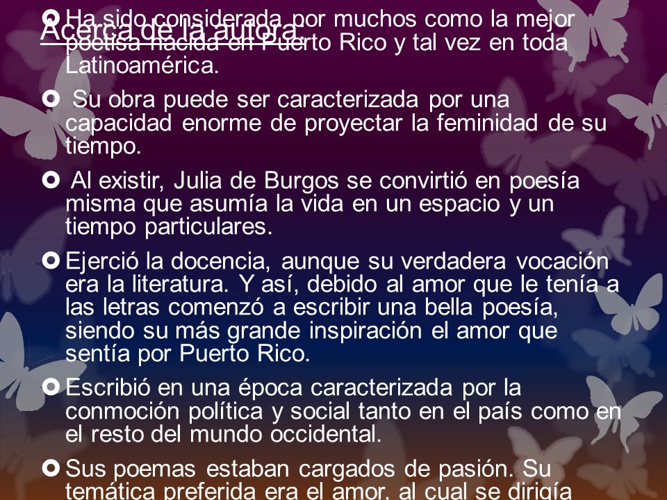 Acerca de la autora: Nació el 17 de febrero de 1914 y murió el 6 de julio de