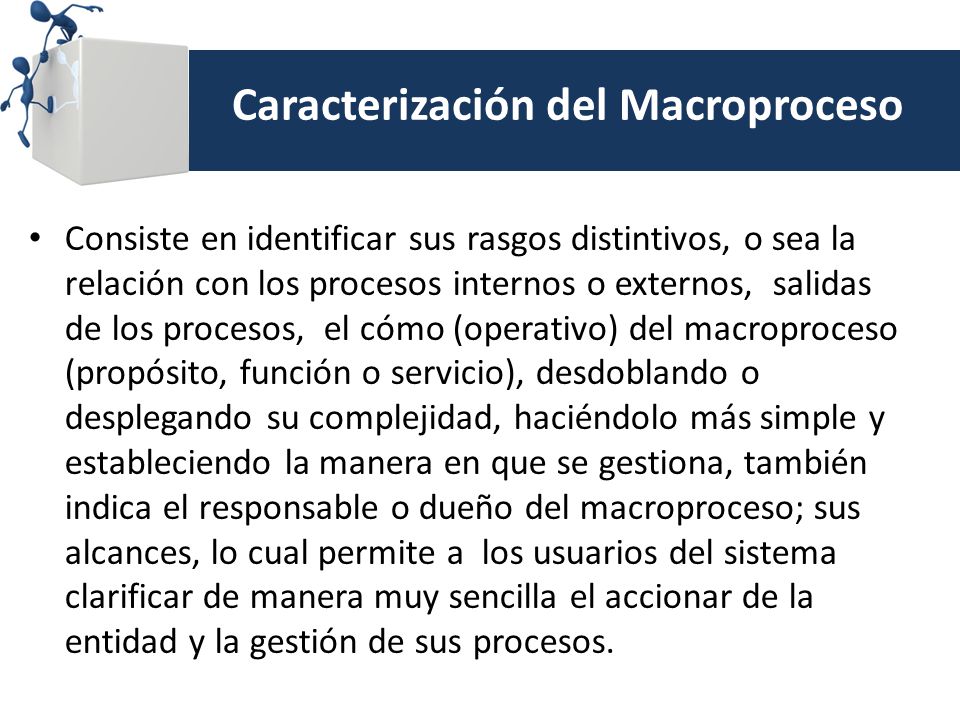 Caracterización del Macroproceso